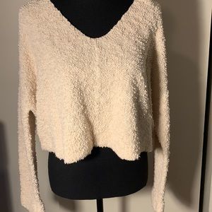 Ivory, Pullover Popcorn Sweater by Free People. Size XS